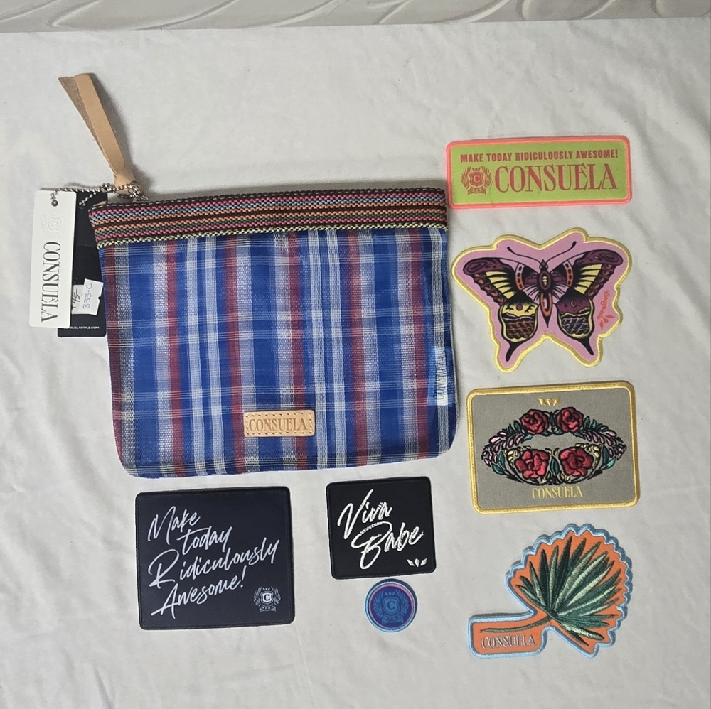 Patch Slim Zip Pouch By CONSUELA - Picture 3 of 10